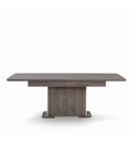 #TABLE 180(220)CM AVEC ALLONGE CHENE GRIS/BLANC-CARTESIA
