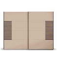 ARMOIRE 2 PORTES-226 CM-AG606.41V8-CHAMPAGNE/CHENE ATLANTIC FONCE-BAREA