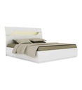 #LIT 160*200 CM-LAQUE BLANC-17215BL-STELLINA