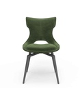 CHAISE VELOURS VERT PIVOTANTE 180°-15421VE - MONICA