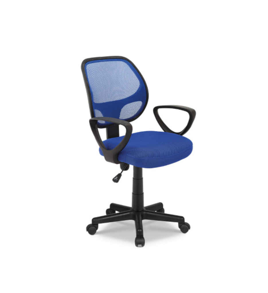#CHAISE DE BUREAU 'HIPPA' MESH BLEU 9741-8