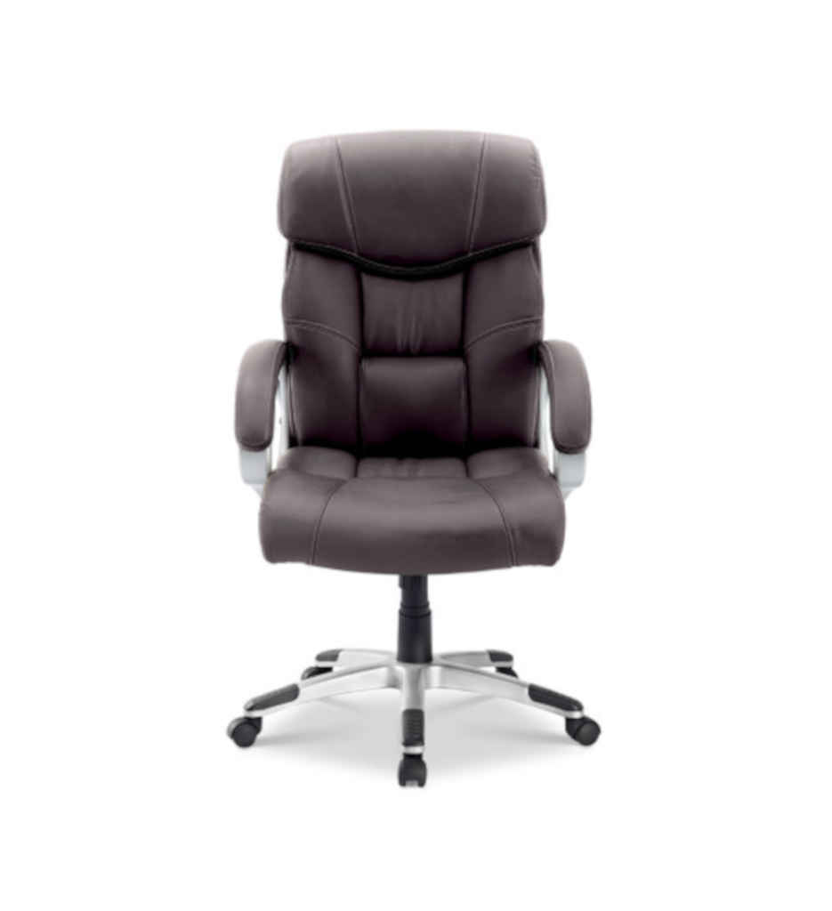 #CHAISE DE BUREAU 'DALI' PU MARRON 9725-1