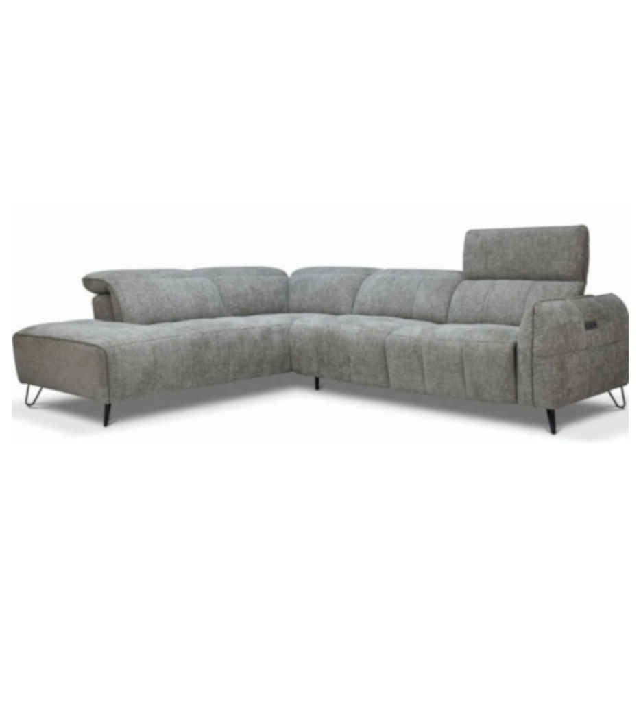 #ANGLE GAUCHE- 1 RELAX ELEC+1TETIERE ELECT+4 TETIERES MANUELLES-RR29KDE29+2CTCL29-NCDSS6CE7J02-1808-7J-EB43AC-TISSU C207-05B GREY DOVE