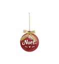 Boule métal Noël