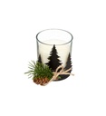 BOUGIE PARFUMEE SAPIN VERRE/METAL 140GR