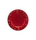 ASSIETTE PRESENTATION FLOCON ROUGE 33CM 183454RG