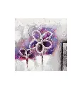 Mini purple flower Peinture acrylique 25x25 cm A102