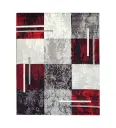 Tapis Diamond 663 Gris Rouge 160X230