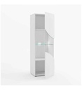 VITRINE 1 PORTE GLACE N°02-L.60CM-25SA3710-LAQUE BLANCHE BRILLANTE-PULP