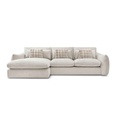 ANGLE GAUCHE FIXE YL810+2620-TISSU SEMONA SAND+SEMONA SAND+BUBBLE GREIGE -GLENN