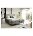 LIT+COFFRE-180*200 CM-TISSU SILVER GREY CORAL 50-ARDEA LEG