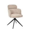 CHAISE AV ACCORDOIR TISSU CAPPUCCINO-BLACK-DN226-2-CAPPUCCINO