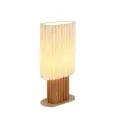 Lampe à poser bois brun/lin 1xE27 LT170-15991T1/772925