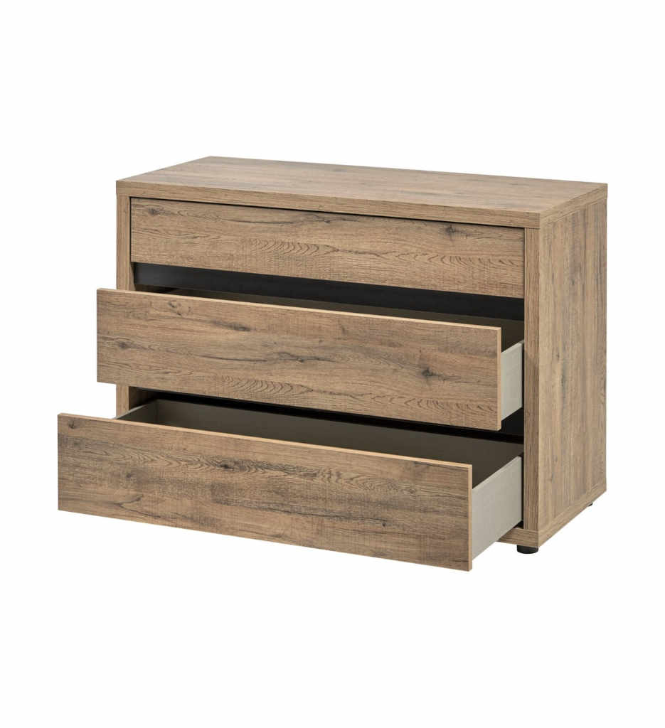 COMMODE 3T/OLIVIA SCARLET OAK