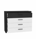 **COMMODE 4 TIR-BLC/NOIR-RICCIANO-RCQK213