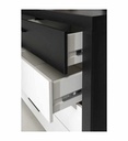 **COMMODE 4 TIR-BLC/NOIR-RICCIANO-RCQK213
