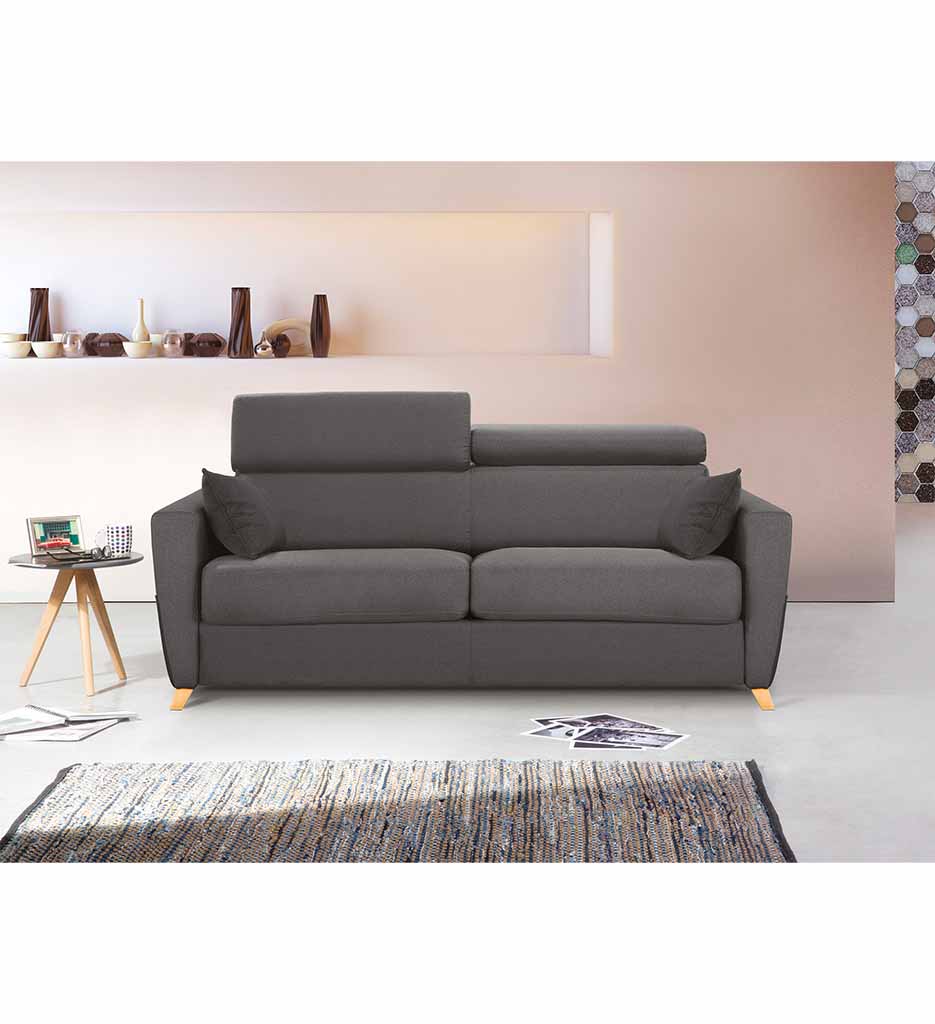 **CANAPE LIT ROMINA - COL.BRONX/ENJOY 3 TAUPE/ROMI3LTA
