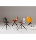 CHAISE VINTAGE - YLF-J510 SW PU COGNAC-GABBRO