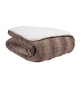 PLAID 130X170 TP - CD BUNNY 2 TAUPE