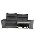 #CANAPE 2.5PL-2 RELAX ELECTRIQUE+USB-CUIR/TISSU-DSZB801-1311-EB2A-MADRID