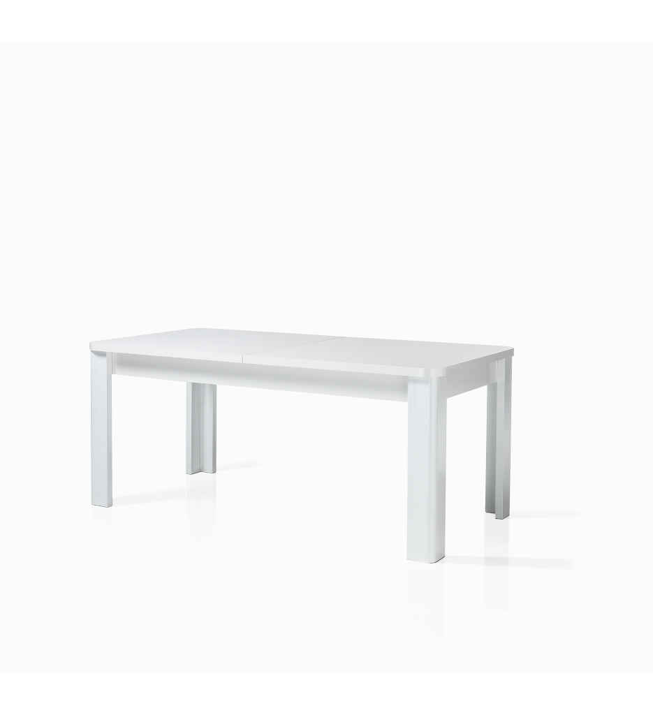 **TABLE RECTANGULAIRE 4P BLANC-180(220)CM--BELLARIVA