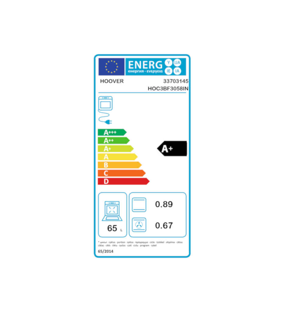 FOUR 60CM HYDROLYSE °HOOVER HOC3B3058IN