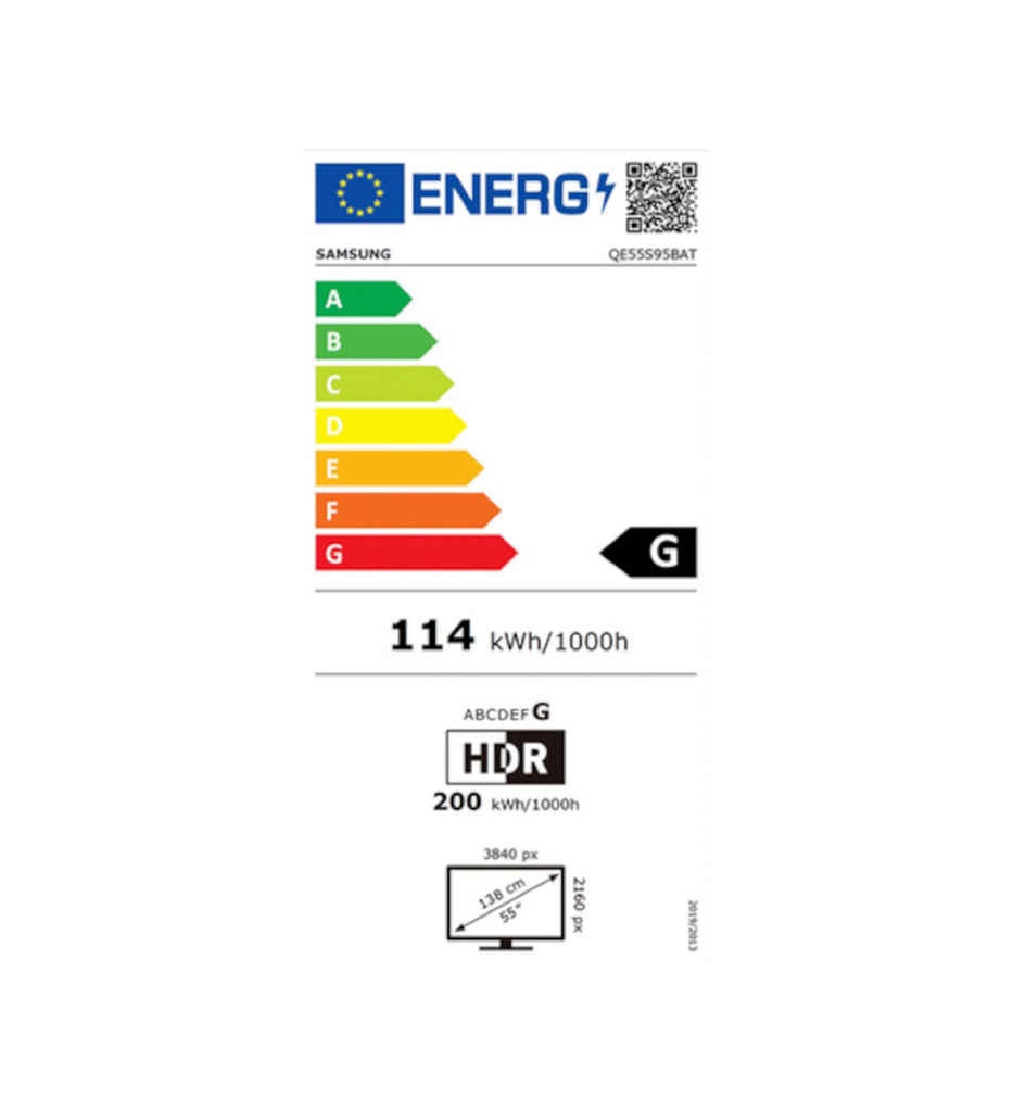 TV OLED 138CM °SAMSUNG QE55S95BATXXC