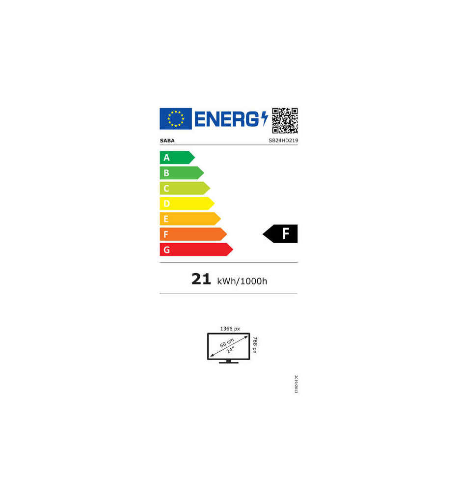 TV HD LED 60CM SABA SB24HD219