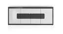 #BAHUT 4PT-220 - BELLINI  GRIS/BLANC