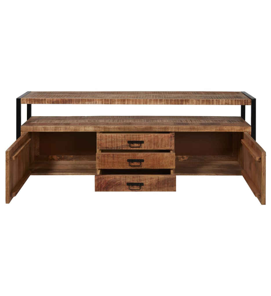 #BAHUT 2 PT/3T 215 CM-18121BS -MANGO MASSIF-MADRAS