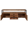 #BAHUT 2 PT/3T 215 CM-18121BS -MANGO MASSIF-MADRAS