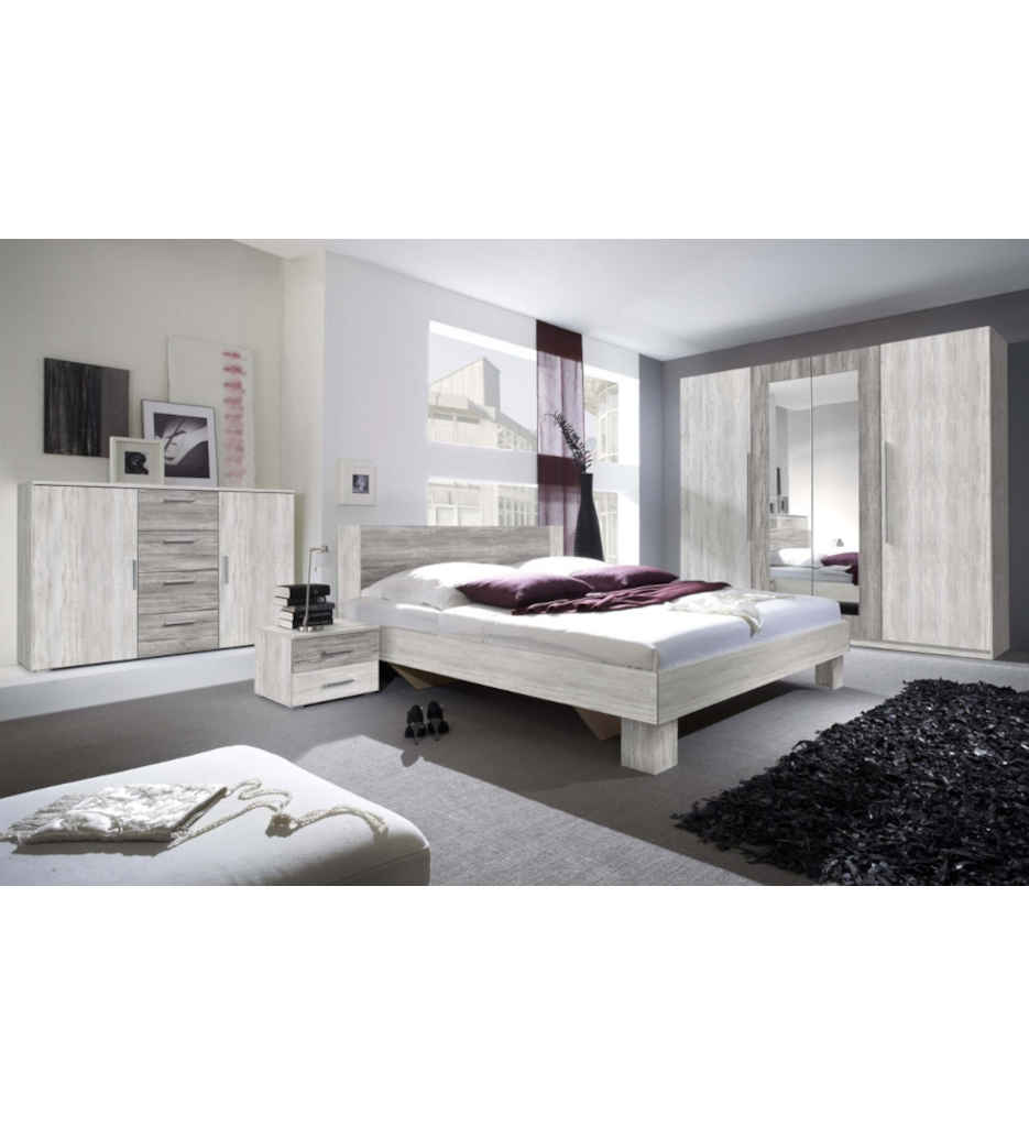 ARMOIRE 4PT-2MIR-L 228CM-224ZDH20-VERA ARCTIC