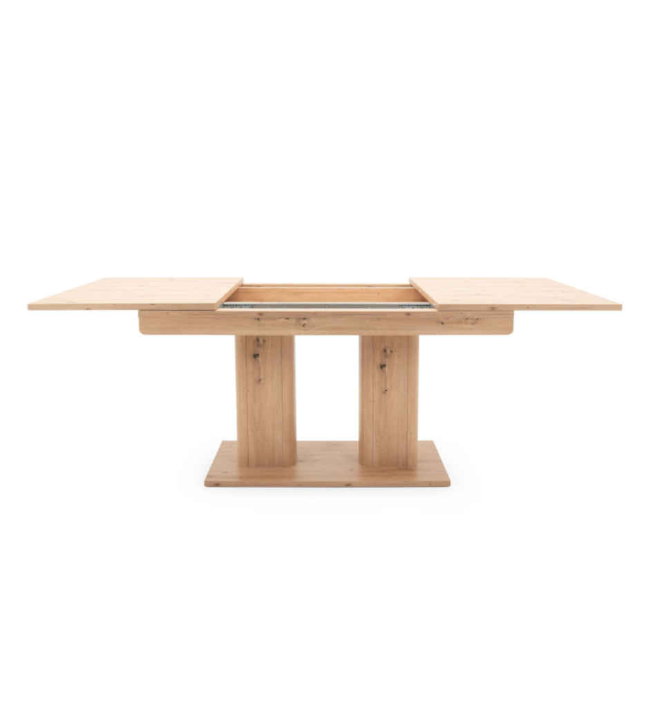 TABLE AV ALL 140-(220) *79,5*90CM-CHENE ARTISAN-HEIDELBERG-002905