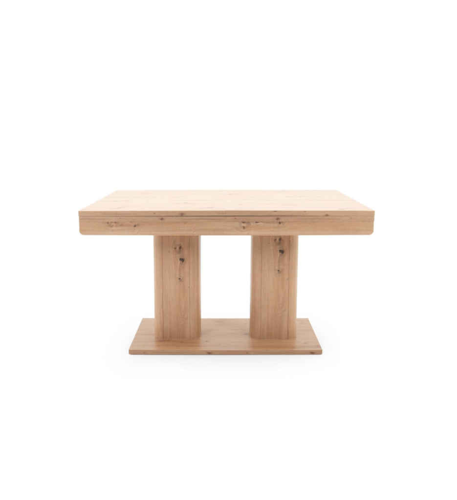 TABLE AV ALL 140-(220) *79,5*90CM-CHENE ARTISAN-HEIDELBERG-002905