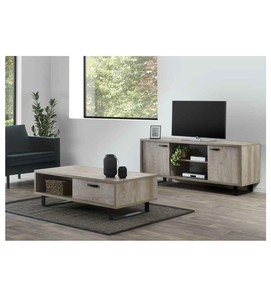 TABLE BASSE-1T/1N-COM2SAL-HUMUS OAK-COMO