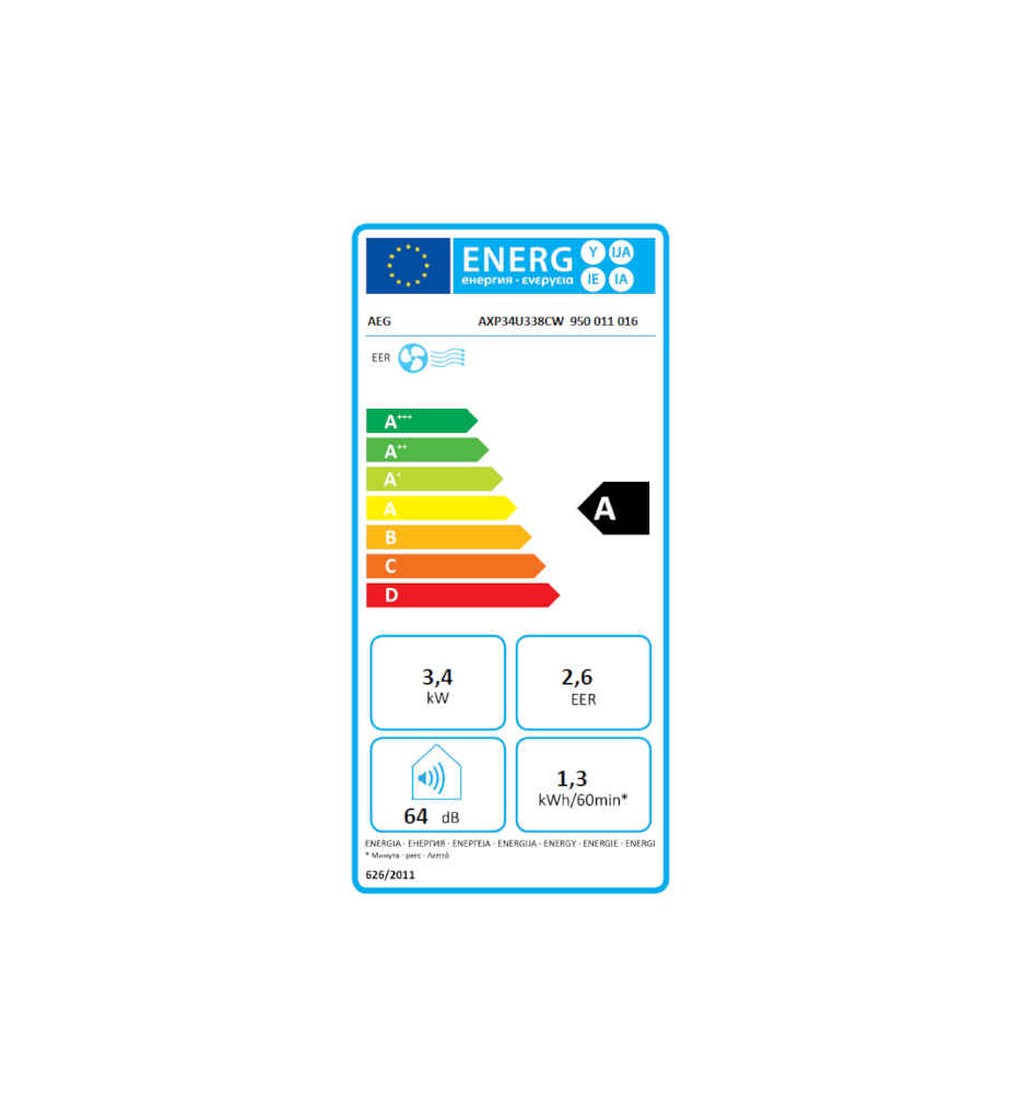 CLIM. CHILLFLEX PRO 12 000BTU A °AEG AXP34U338CW