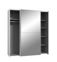 ARMOIRE 2PT(1MIROIR)-170 CM-BLANC -KAIS82241-DECOR 120-KAIKAIS