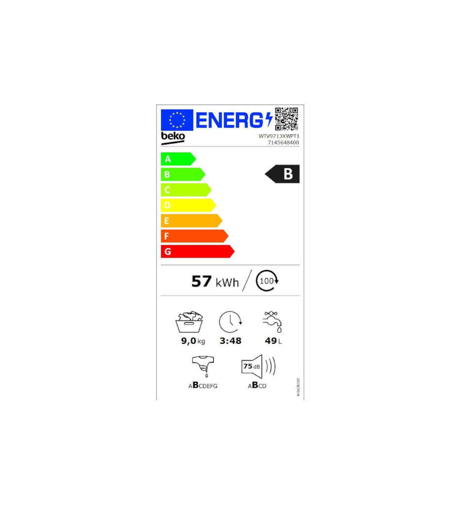 LL 9KG 1400T B °BEKO WTV9713XWPT1