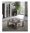 TABLE BASSE-CHENE GRIS/BLANC-CARTESIA