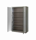 VITRINE 2 PORTES 120 CM-CHENE GRIS/BLANC-CARTESIA