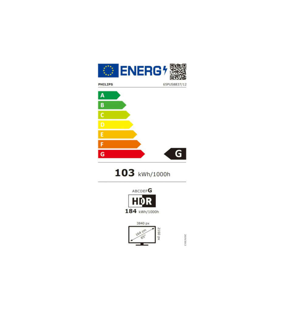 TV UHD 4K 164CM G °PHILIPS 65PUS8837/12