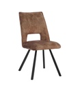 CHAISES -TISSU TAUPE-16100TA-LEO