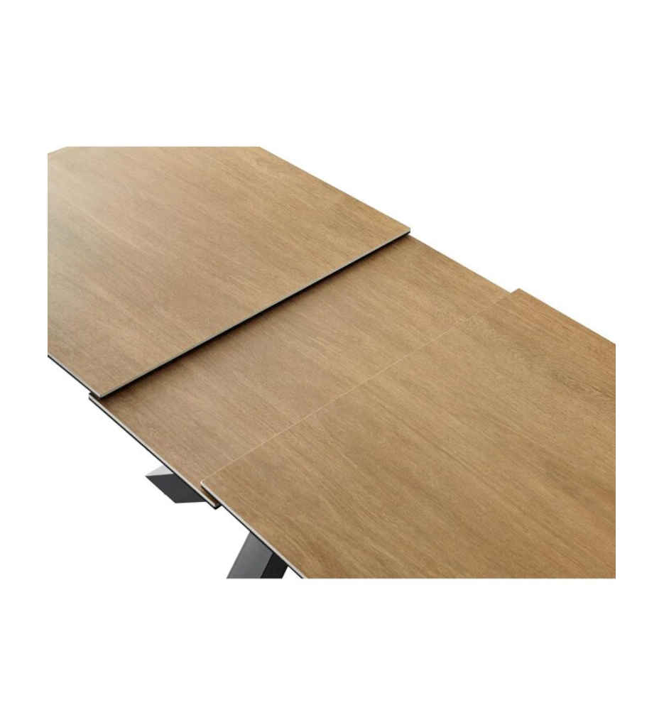 TABLE 180/220CM-BOIS-CERAMIQUE-58501BS-MARISSA