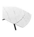 TABLE 130/190CM-BLANC-CERAMIQUE-58500BL-BRIGA