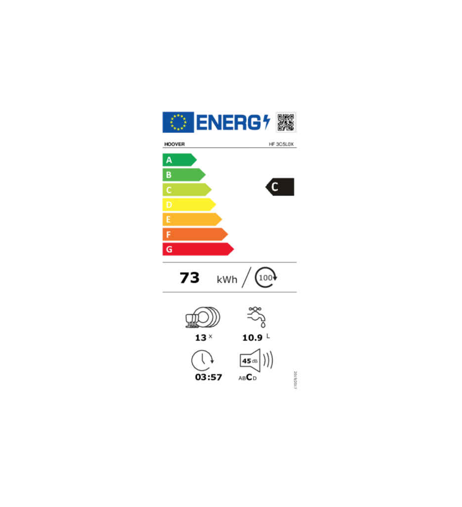 LV PL 13C 45dB C °HOOVER HF3C5L0X