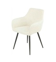 CHAISE AVEC ACCOUDOIR 14721LI - COLORADO-VELOUR COTELE-  BEIGE