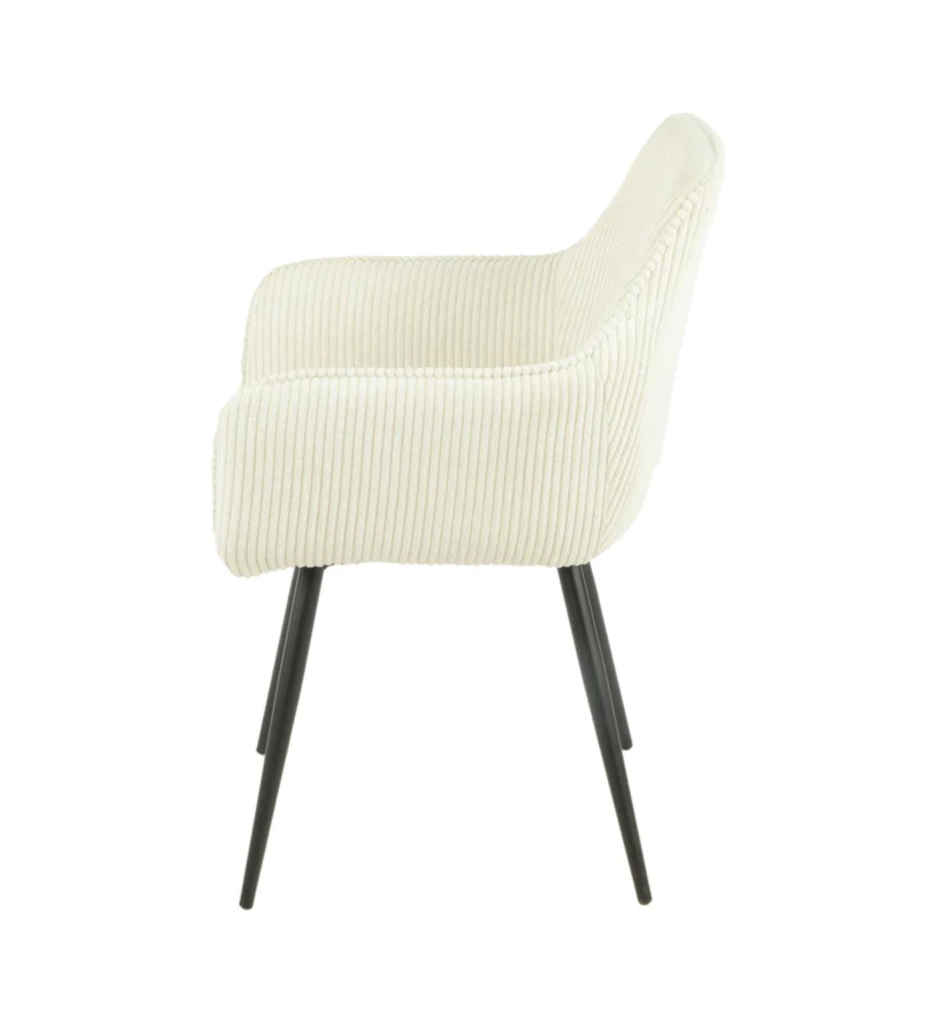 CHAISE AVEC ACCOUDOIR 14721LI - COLORADO-VELOUR COTELE-  BEIGE