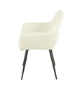 CHAISE AVEC ACCOUDOIR 14721LI - COLORADO-VELOUR COTELE-  BEIGE