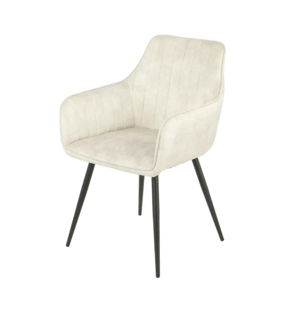 CHAISE AVEC ACCOUDOIR 14720LI - COUNTRY VELOUR BEIGE