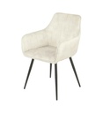 CHAISE AVEC ACCOUDOIR 14720LI - COUNTRY VELOUR BEIGE